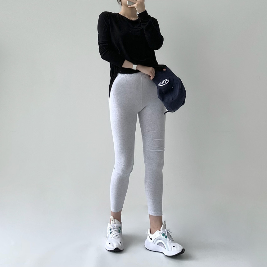 [무료배송]코튼레깅스 면레깅스 필라테스 요가 운동복 레깅스 임부복 임산부 운동 순면 밴딩 트레이닝 상세 이미지 35