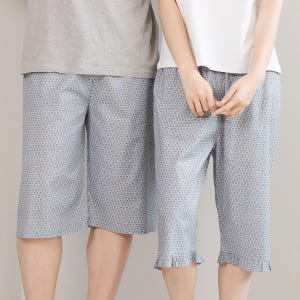 커플 잠옷바지 여성 파자마 반바지 여자 남자 7부 AP7/9-452 드링... 착용 후기 | 사이즈/핏 총정리 - 상품 이미지 1