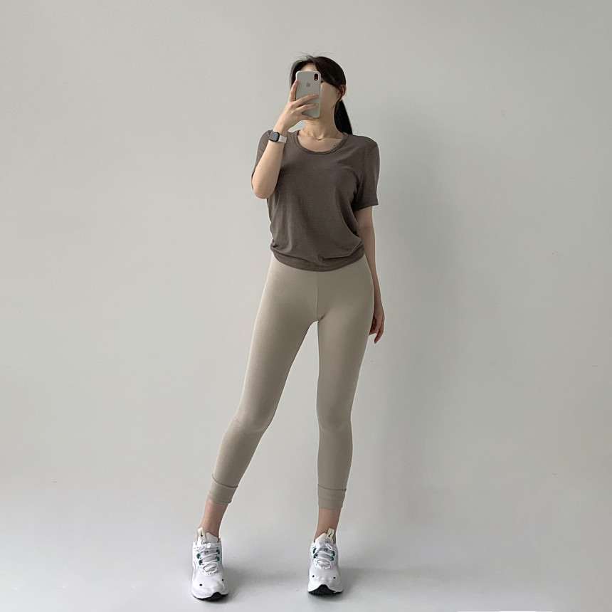 [무료배송]코튼레깅스 면레깅스 필라테스 요가 운동복 레깅스 임부복 임산부 운동 순면 밴딩 트레이닝 상세 이미지 57