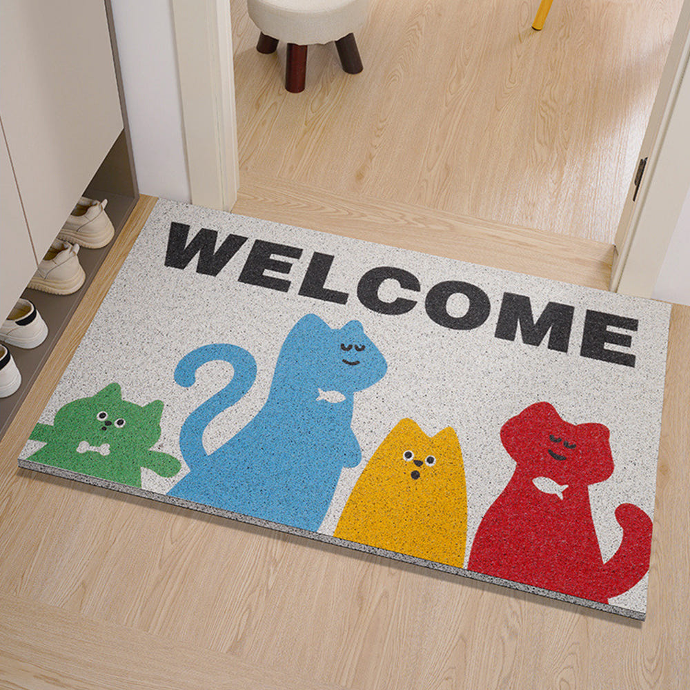 [웰컴 현관 코일매트 도그 패턴 이미지]
