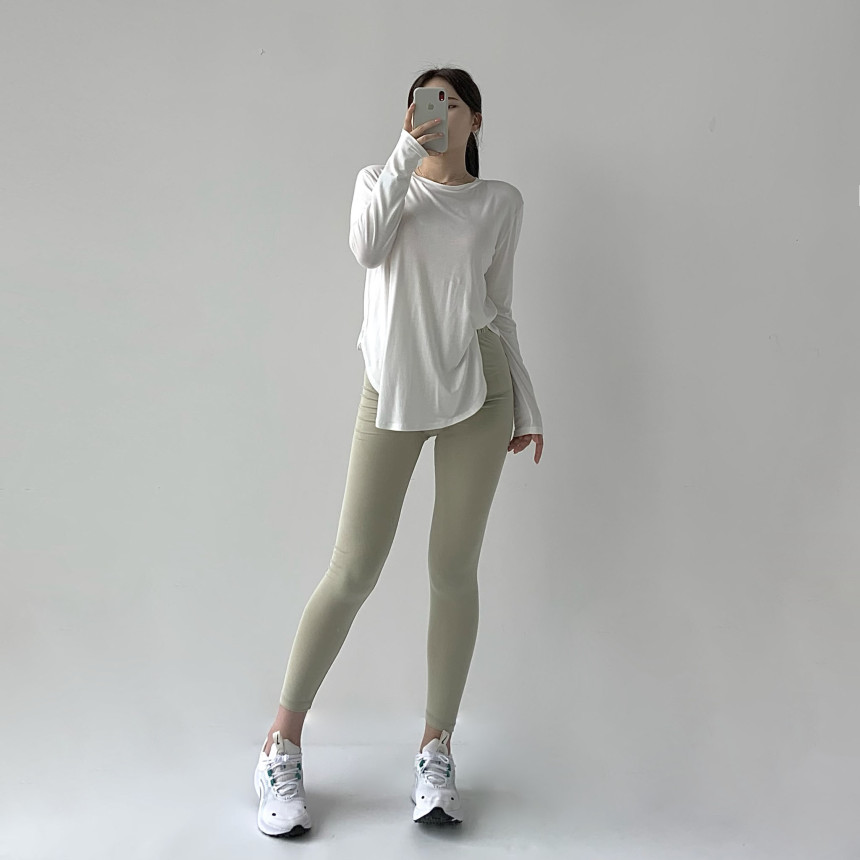 [무료배송]코튼레깅스 면레깅스 필라테스 요가 운동복 레깅스 임부복 임산부 운동 순면 밴딩 트레이닝 상세 이미지 30