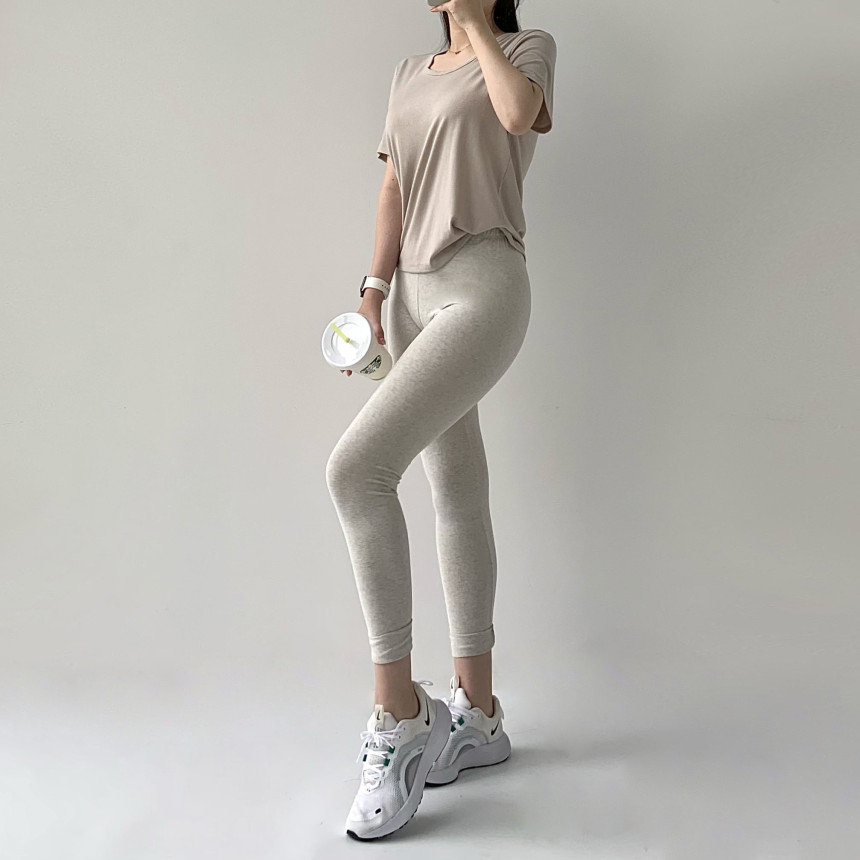 [무료배송]코튼레깅스 면레깅스 필라테스 요가 운동복 레깅스 임부복 임산부 운동 순면 밴딩 트레이닝 상세 이미지 44
