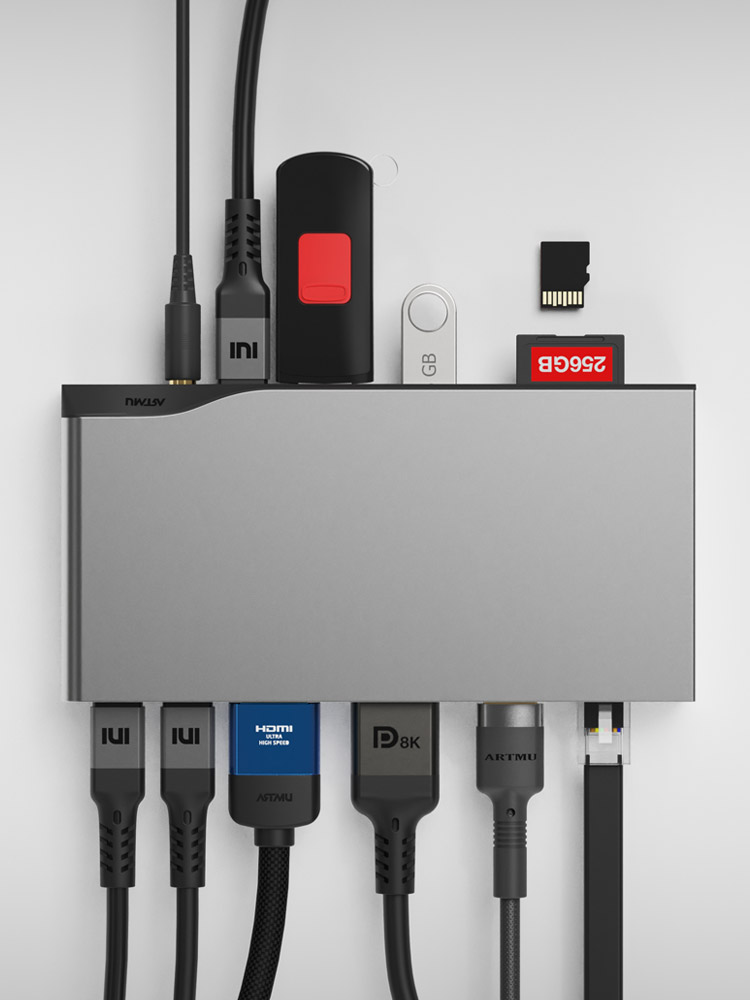 USB C타입 12in1 멀티허브 독 MH610 - 상세 이미지 2