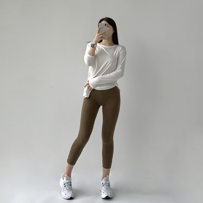 [무료배송]코튼레깅스 면레깅스 필라테스 요가 운동복 레깅스 임부복 임산부 운동 순면 밴딩 트레이닝 상세 이미지 71