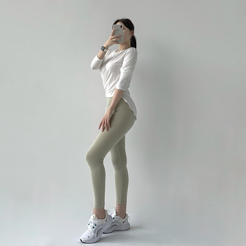 [무료배송]코튼레깅스 면레깅스 필라테스 요가 운동복 레깅스 임부복 임산부 운동 순면 밴딩 트레이닝 상세 이미지 65