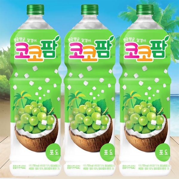 해태 코코팜 1.5L x 12개입 포도 - 상품 이미지