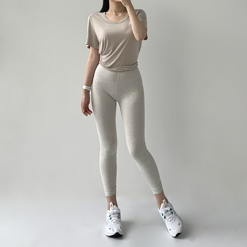 [무료배송]코튼레깅스 면레깅스 필라테스 요가 운동복 레깅스 임부복 임산부 운동 순면 밴딩 트레이닝 상세 이미지 42