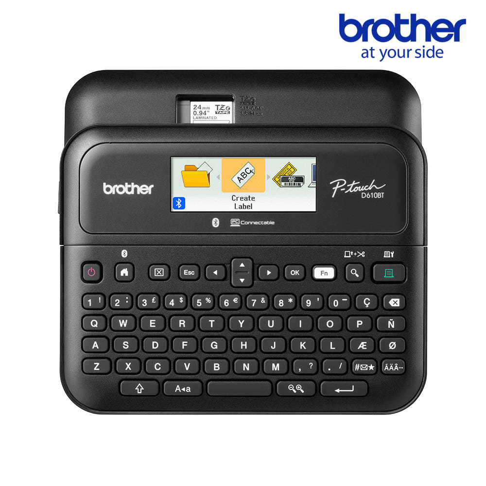 브라더 PT-D610BT 키보드 및 전체 디자인