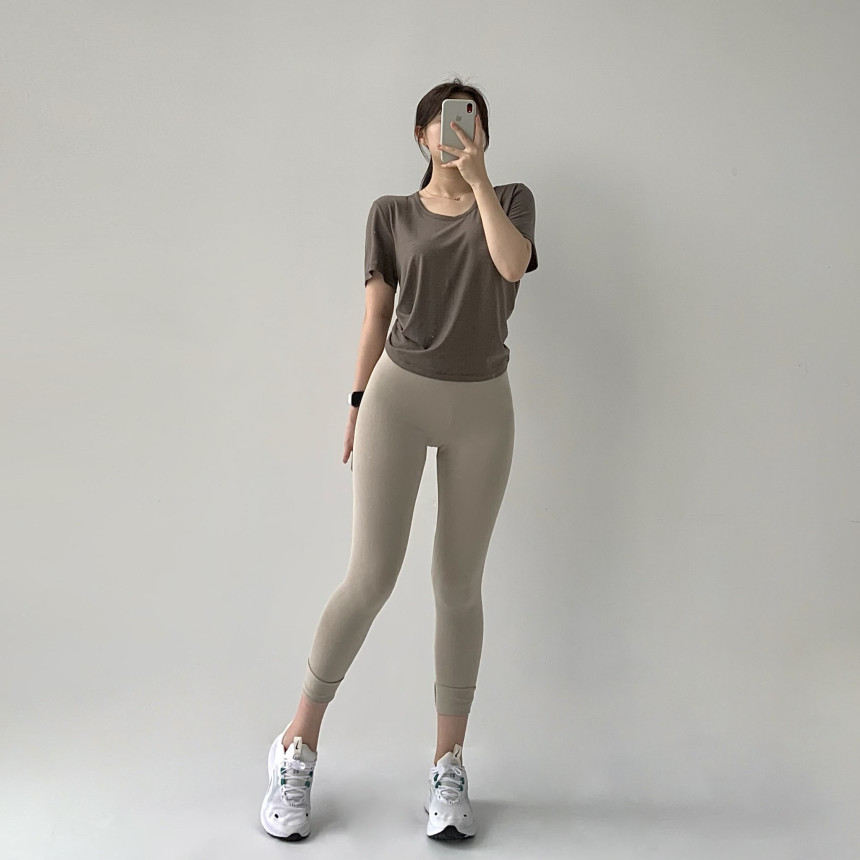 [무료배송]코튼레깅스 면레깅스 필라테스 요가 운동복 레깅스 임부복 임산부 운동 순면 밴딩 트레이닝 상세 이미지 58