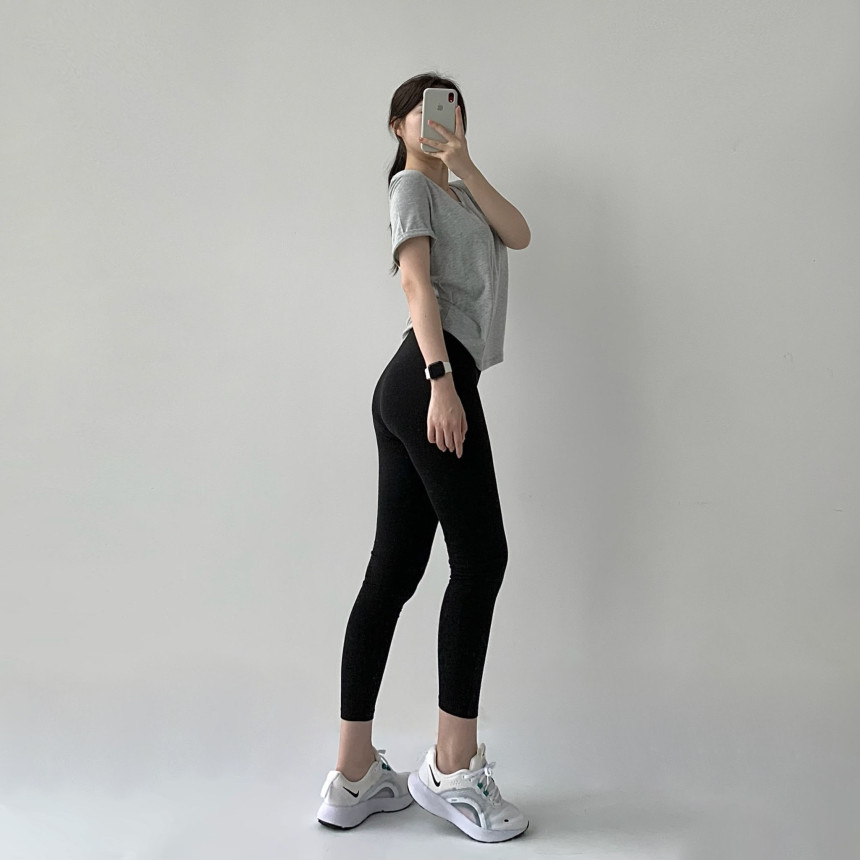 [무료배송]코튼레깅스 면레깅스 필라테스 요가 운동복 레깅스 임부복 임산부 운동 순면 밴딩 트레이닝 상세 이미지 96