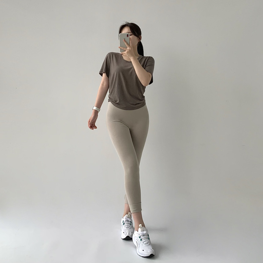 [무료배송]코튼레깅스 면레깅스 필라테스 요가 운동복 레깅스 임부복 임산부 운동 순면 밴딩 트레이닝 상세 이미지 55