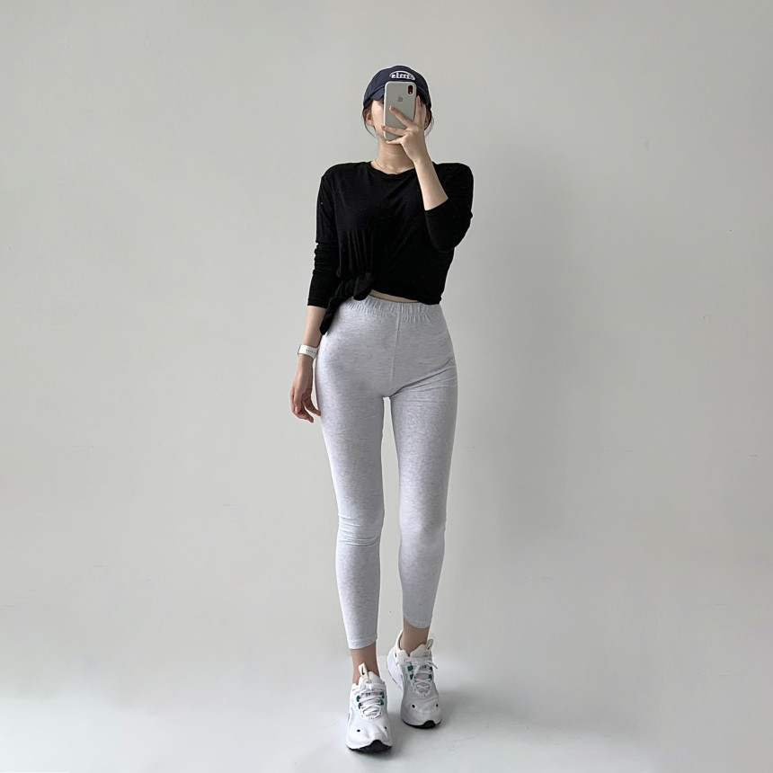 [무료배송]코튼레깅스 면레깅스 필라테스 요가 운동복 레깅스 임부복 임산부 운동 순면 밴딩 트레이닝 상세 이미지 39