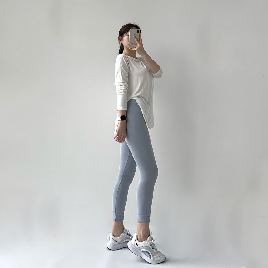 [무료배송]코튼레깅스 면레깅스 필라테스 요가 운동복 레깅스 임부복 임산부 운동 순면 밴딩 트레이닝 상세 이미지 79