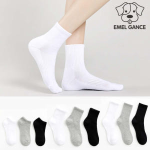 에멜강스 남자양말 중목 5켤레 두꺼운 면 검정 흰 장목 발목 양말 솔직 후기 | 실사용자 리뷰 분석 - 상품 이미지 1