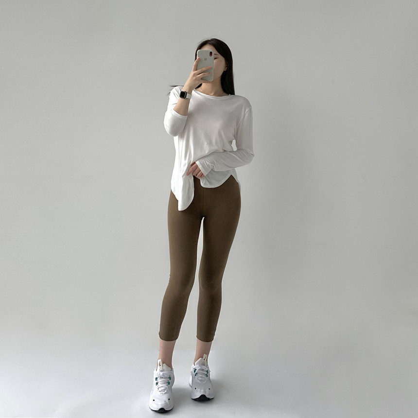 [무료배송]코튼레깅스 면레깅스 필라테스 요가 운동복 레깅스 임부복 임산부 운동 순면 밴딩 트레이닝 상세 이미지 70