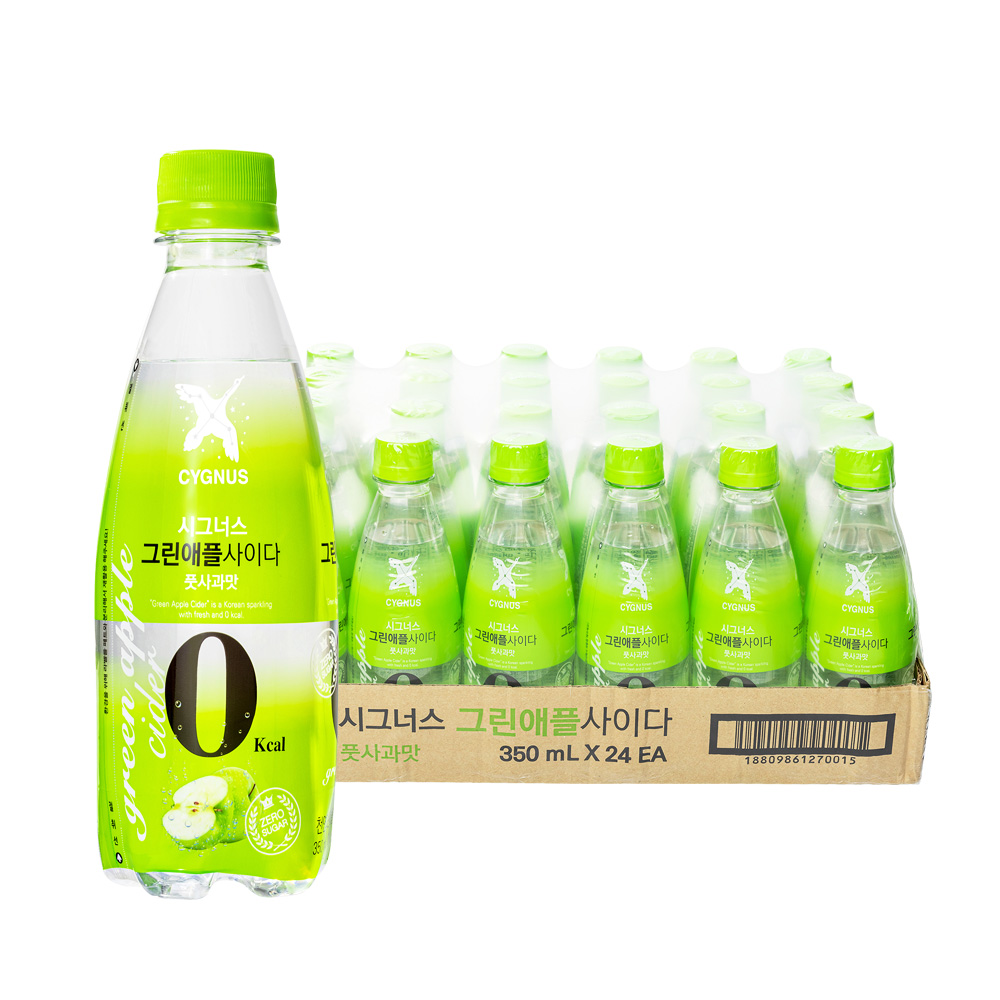 시그너스 제로사이다 그린애플, 350ml, 24개 - 상세 이미지 4