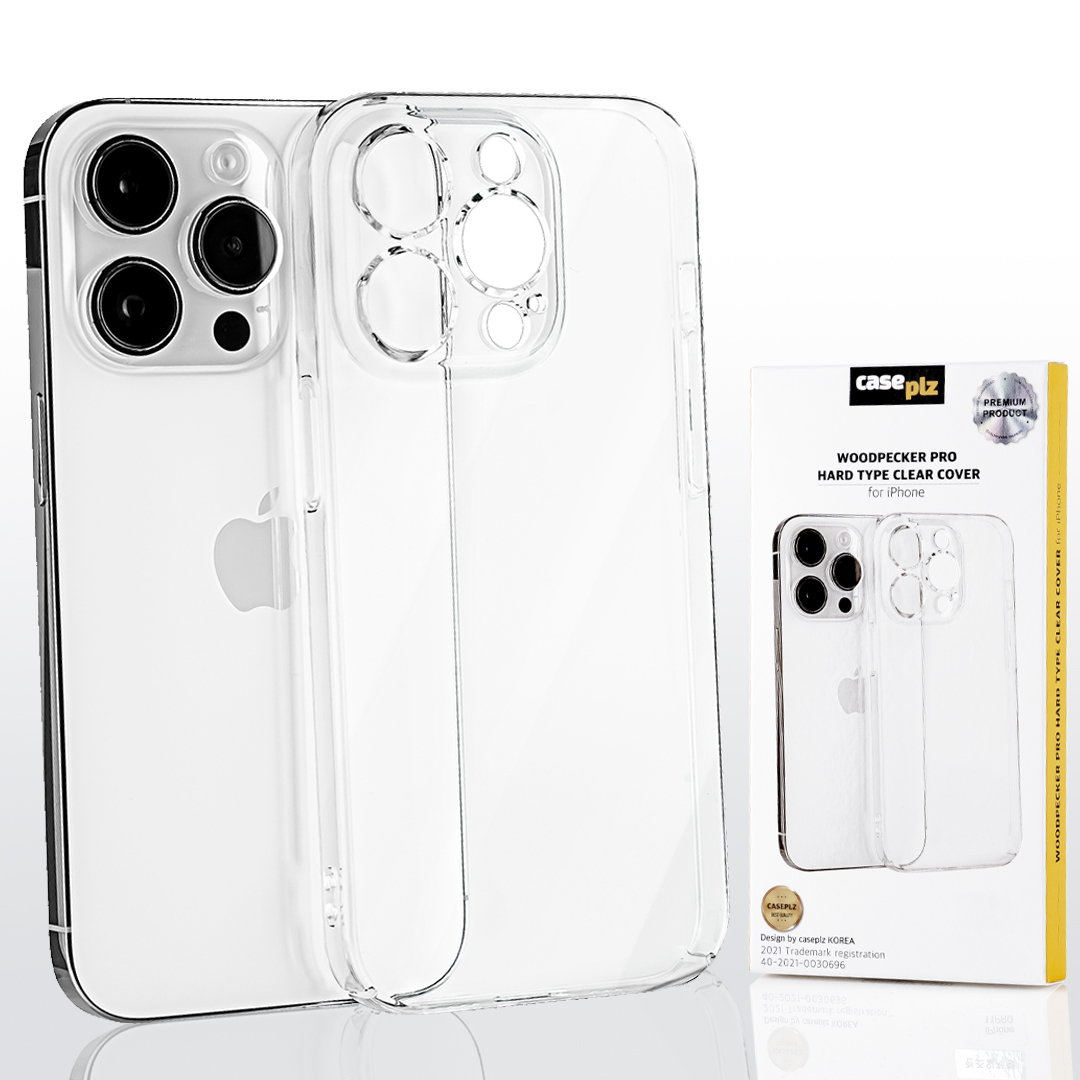 아이폰투명케이스 변색없는슬림하드 렌즈풀커버케이스 투명, 아이폰14 프로