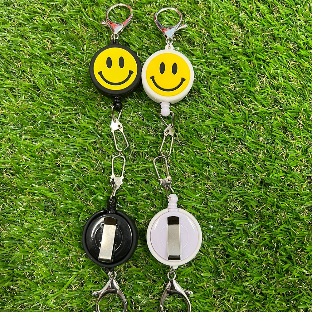 스마일 골프 수건 골프공 볼 타올 골프악세사리 캐디용품 양면 릴 5종세트