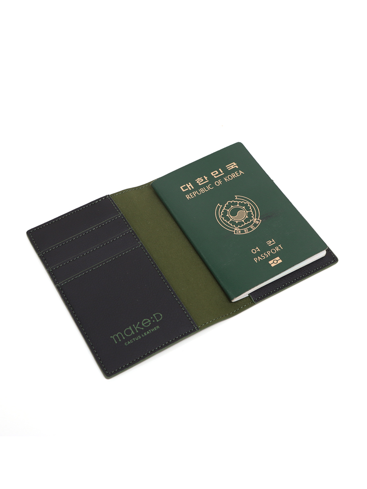 [메이크디] 비건레더 선인장가죽 여권 지갑 케이스 EC3T0 - 상세 이미지 3