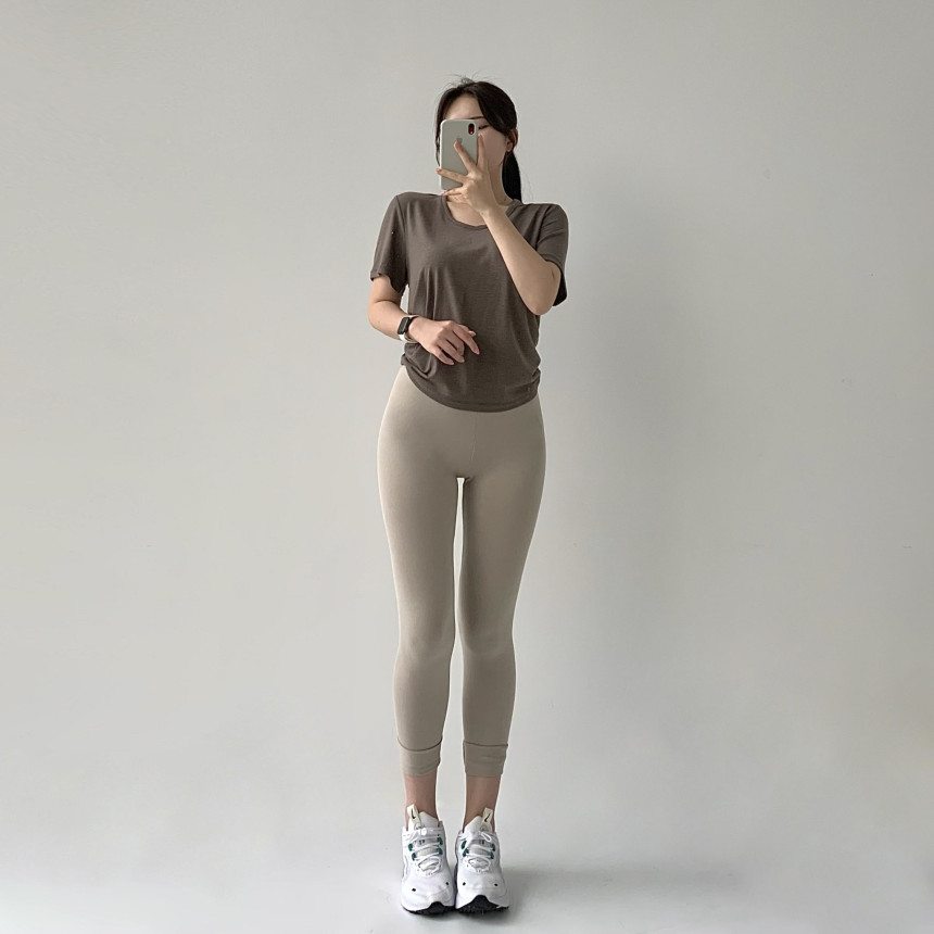 [무료배송]코튼레깅스 면레깅스 필라테스 요가 운동복 레깅스 임부복 임산부 운동 순면 밴딩 트레이닝 상세 이미지 56