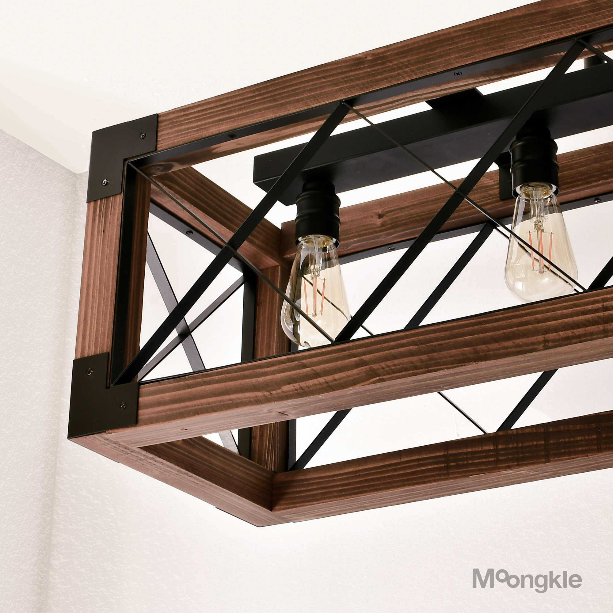 뭉클조명 쉐인 5등 빈티지 카페 식탁펜던트 조명 - 상세 이미지 5