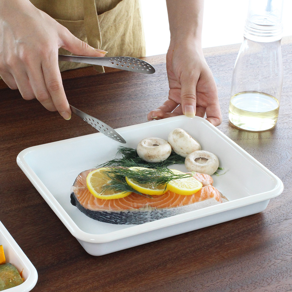 아카시아홈 법랑 오븐 트레이 발뮤다 토스터기 호환가능 M