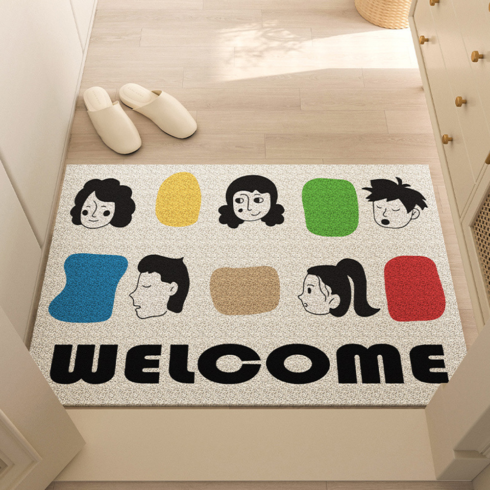 웰컴 현관코일매트 dog 40x60cm 업소용 사무실 출입구 바닥 패턴 현관매트
