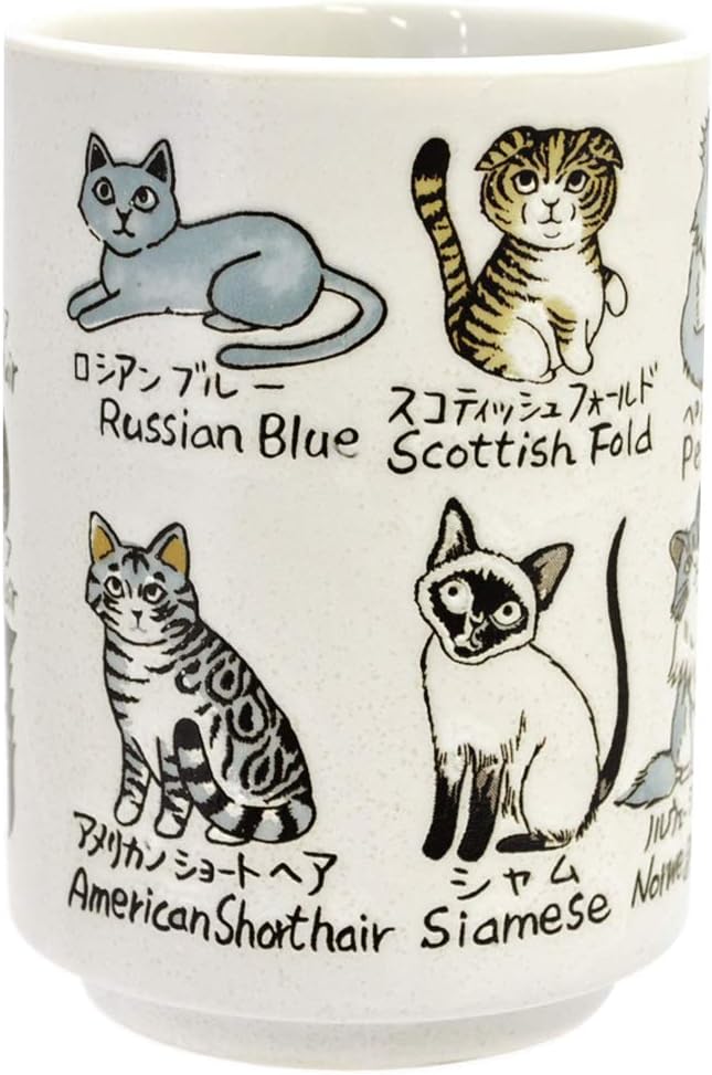 슈가랜드 일본 티컵 머그 찻잔 물컵 280ml 고양이(50370) - 상세 이미지 3