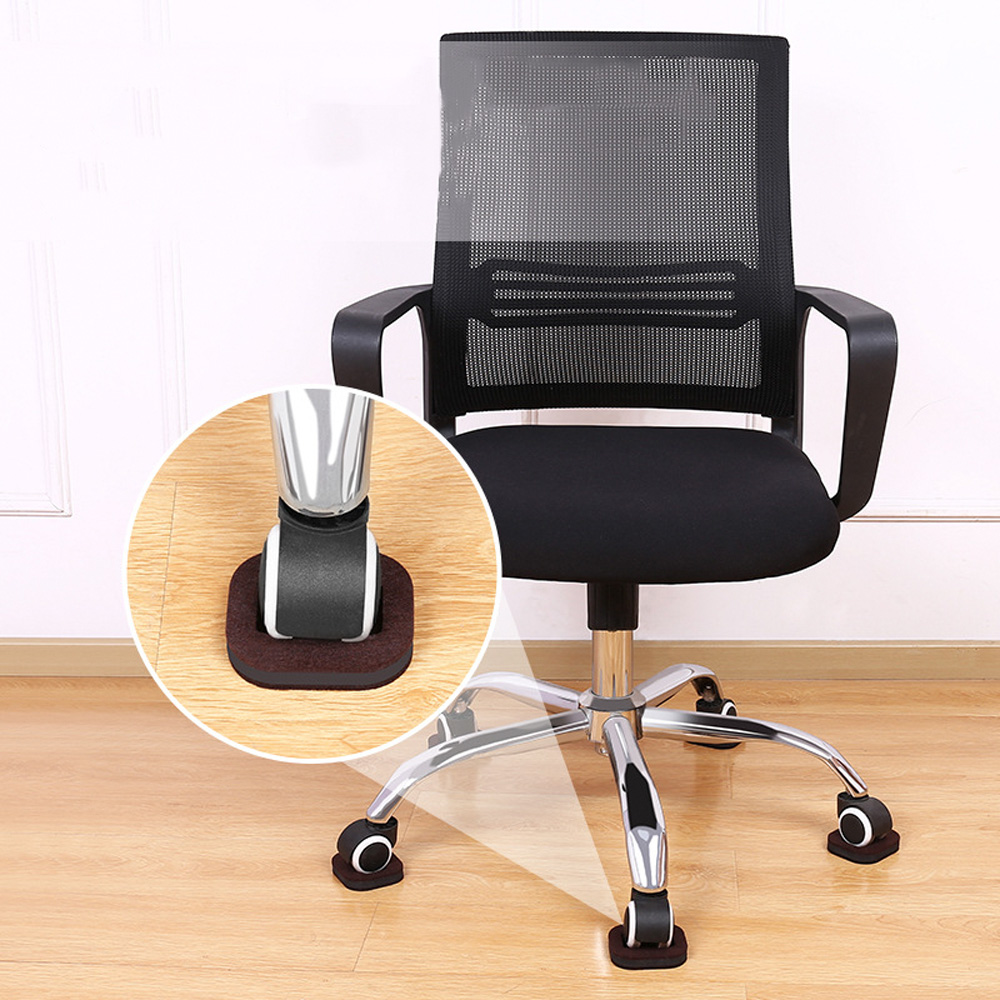 의자 바퀴 고정 커버 사각펠트(마루용) 5개세트 식탁의자 소음방지 다리 캡 테니스공 발커버