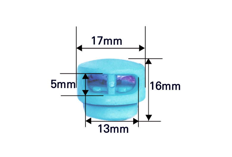 [컬러랜덤] 17x16mm 2구 납작원형 스토퍼(10개) 이미지 6