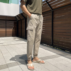 남자 위틀 여름 아이스 쿨링 나일론 스판 카고 조거 팬츠 착용 후기 | 사이즈/핏 총정리 - 상품 이미지 2