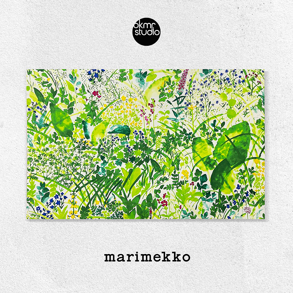 마리메꼬 야생초 캔버스 패브릭 대형 그림 액자