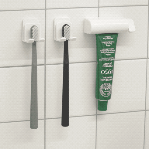 그란덱스 접착식 칫솔꽂이 칫솔걸이 칫솔거치대 욕실 면도기거치대 걸이형