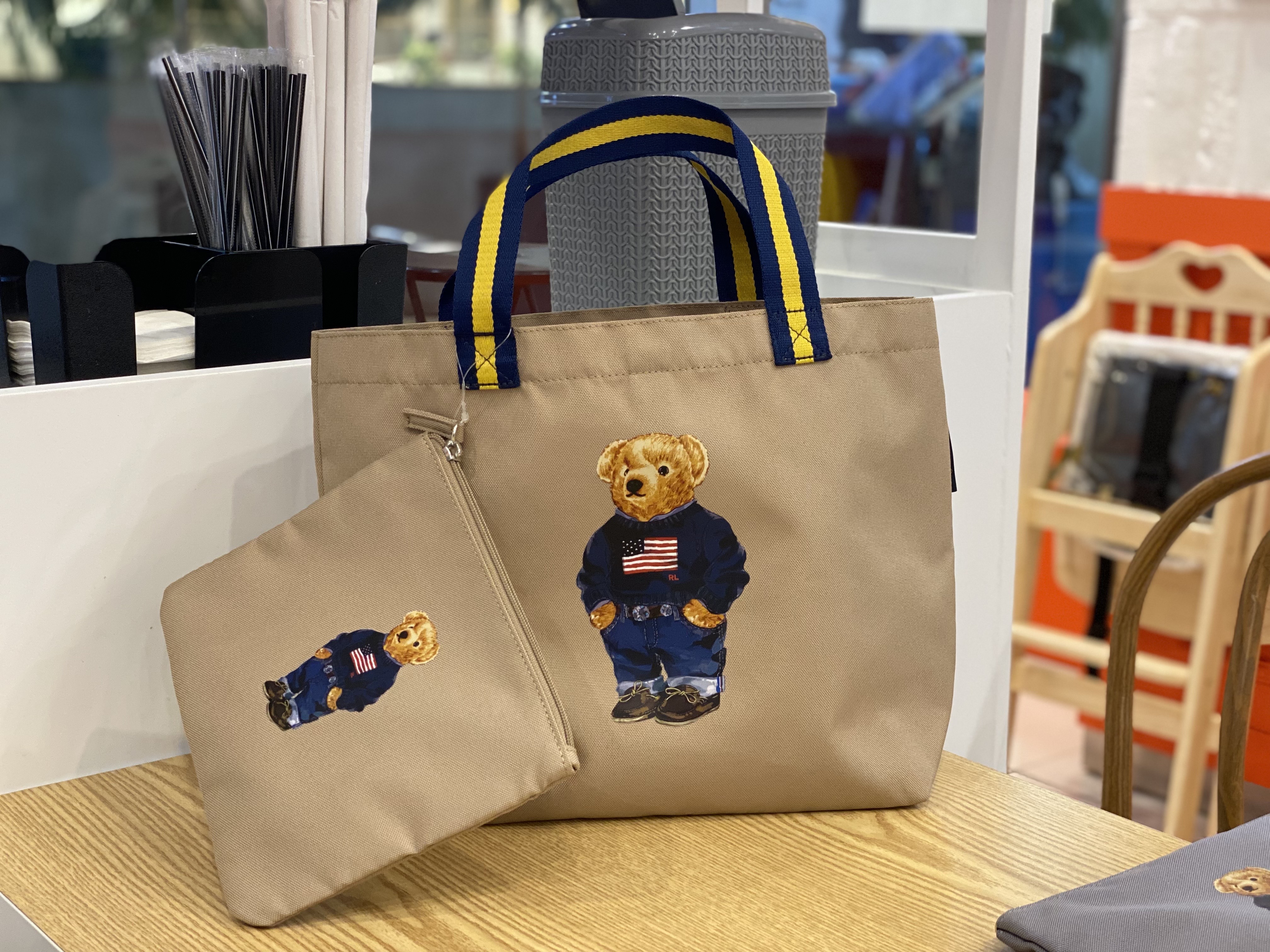 폴로 랄프로렌 테디베어 빅포니 토트백 에코백 - 상세 이미지 5