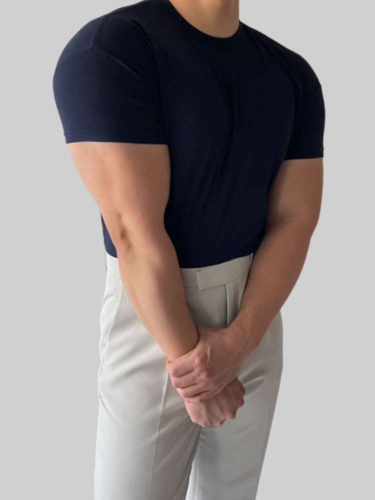 1+1 머슬핏반팔 짐웨어반팔 목안늘어나는티 - 상세 이미지 2