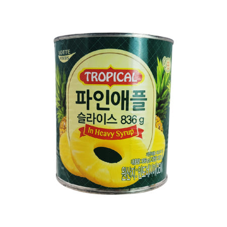 롯데 델가 파인애플 슬라이스 836g