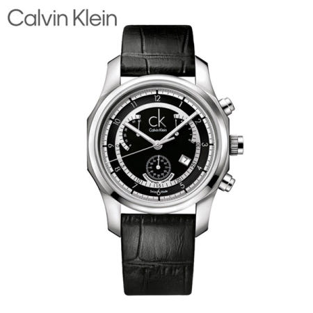 캘빈클라인 CK 캘빈클라인 시계 K7731102 비즈 남성용 손목시계 가죽밴드 스위스 메이드