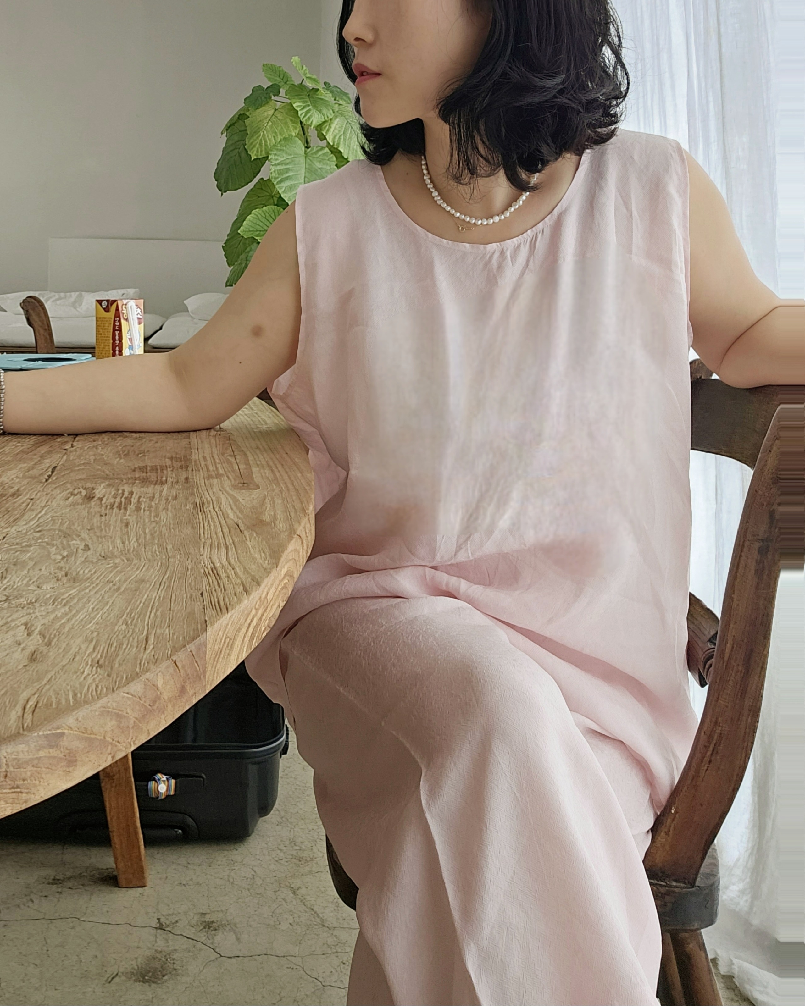 [4년째베스트] 하늘하늘하게 인견잠옷세트