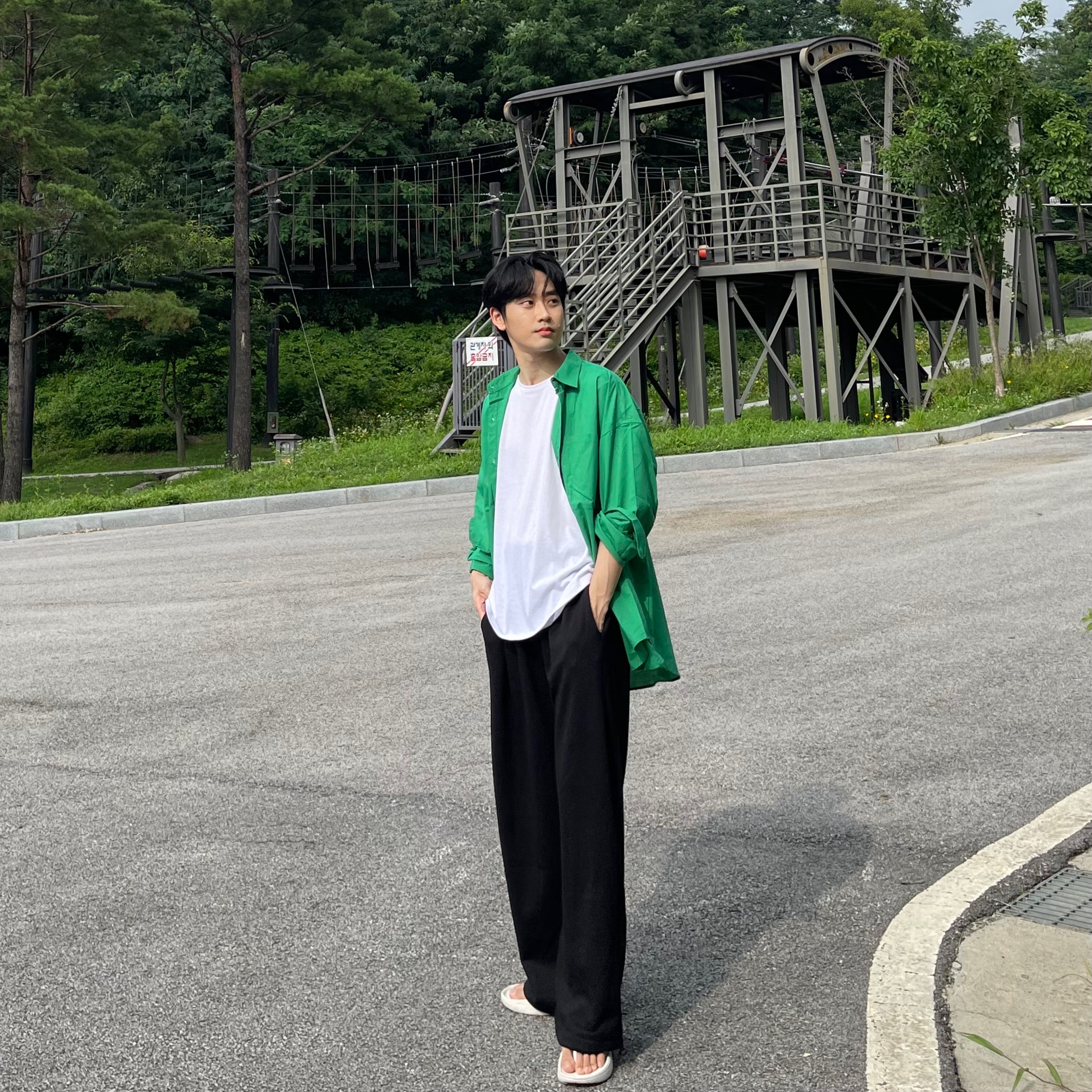 통큰바지 스웻팬츠 남자조거팬츠 이미지 4