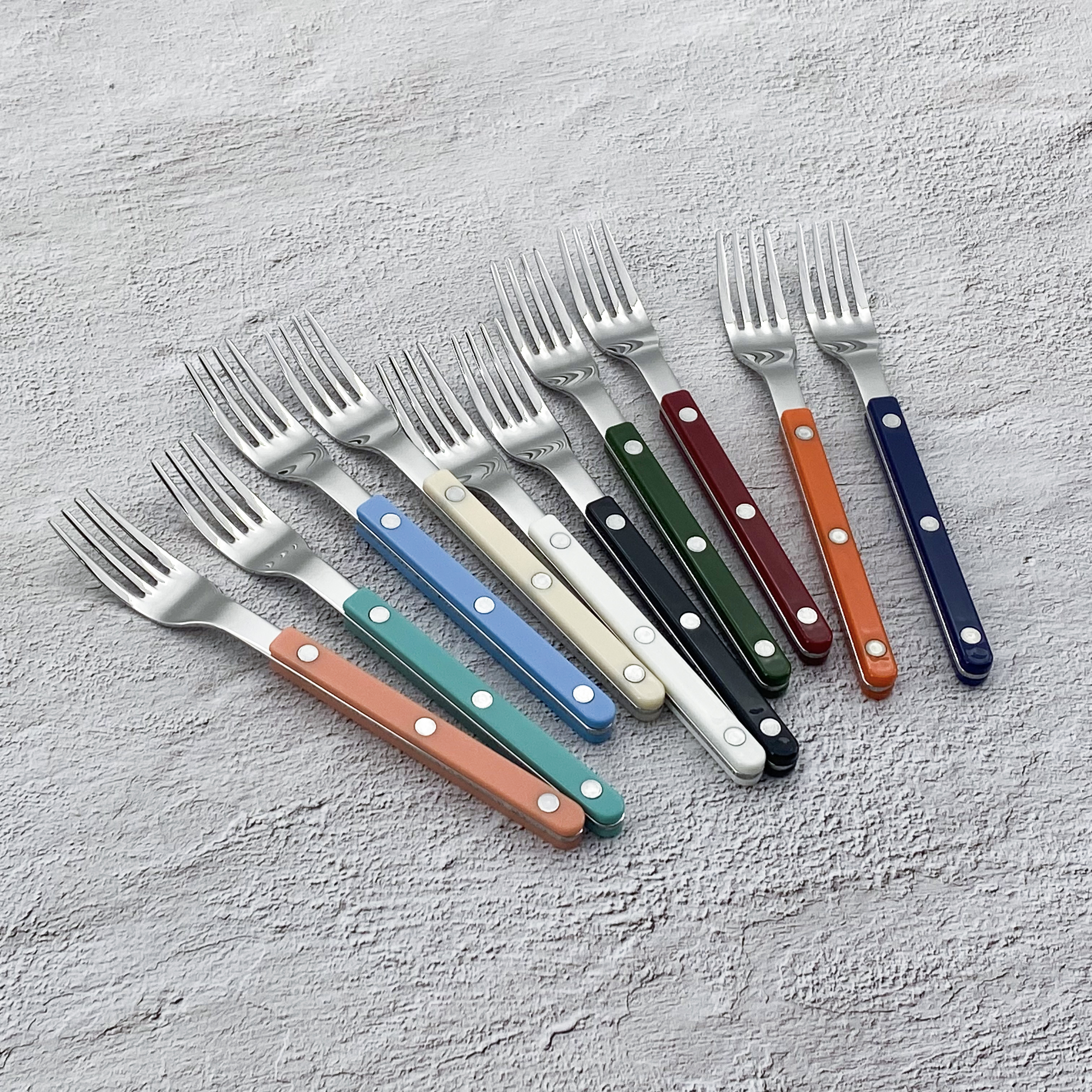 사브르 비스트로 샤이니 샐러드포크 10컬러 프랑스 커트러리 sabre