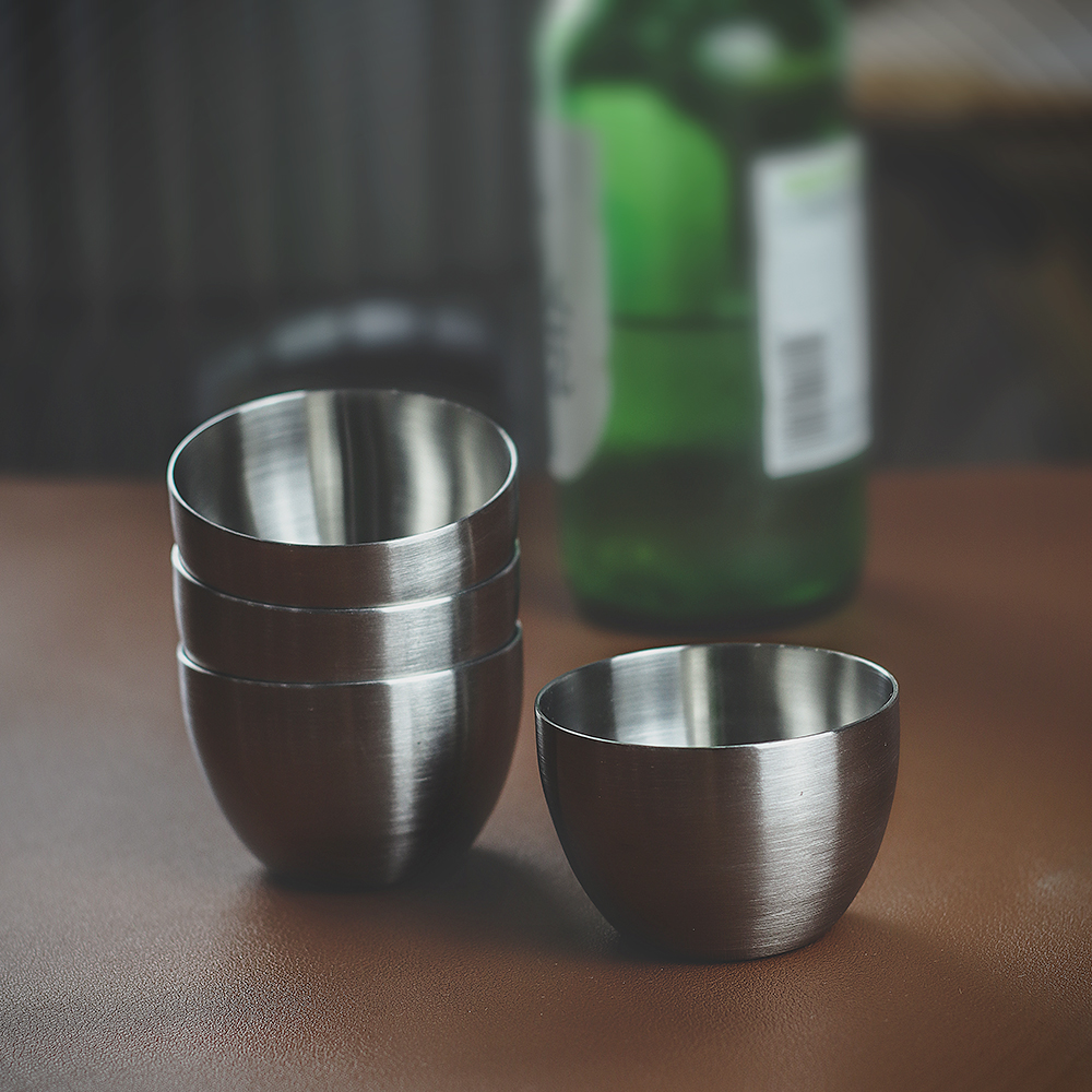 키녹스 캠핑 소주잔 국산 술잔 스텐 소주컵 4개 세트