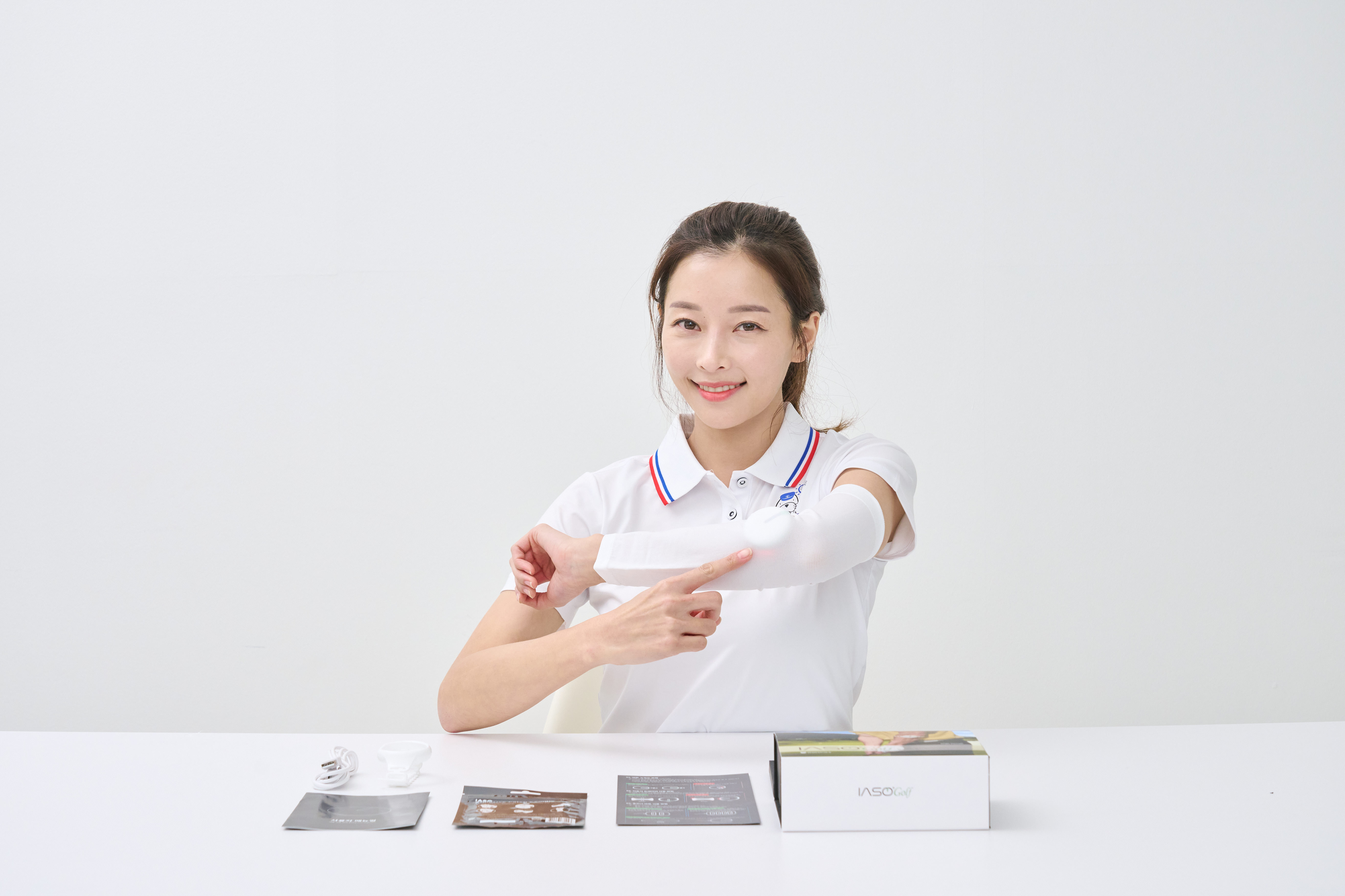이아소골프 더블패키지 골프엘보 엘보통증 저주파자극기 저주파치료기 가정용마사지기 적외선조사기 이미지 6