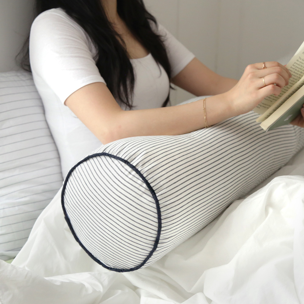 미드센추리 스윗드림 원형 롱쿠션 바디필로우 커버 4color