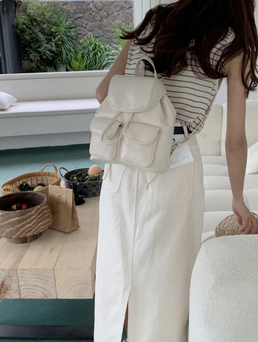 [🔥빠른배송/주문폭주🔥]데일리 투포켓 미니 백팩 단독 카멜컬러 (5COL) 상세 이미지 4