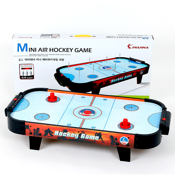 아이워너 미니 에어하키 게임 (대형) 실내 테이블 보드게임 어린이 가족 스포츠 완구 장난감