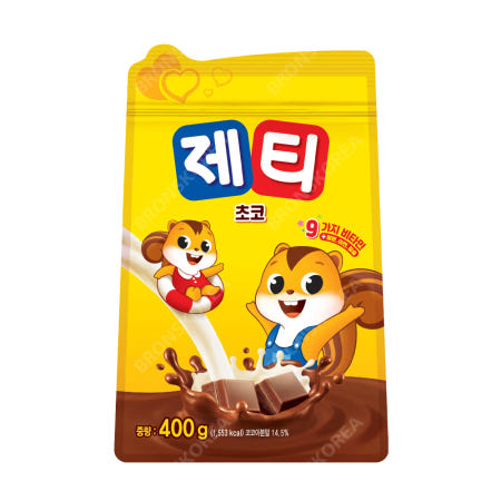 제티 초코렛맛 400g 리필형 초코파우더 분말 간식 우유