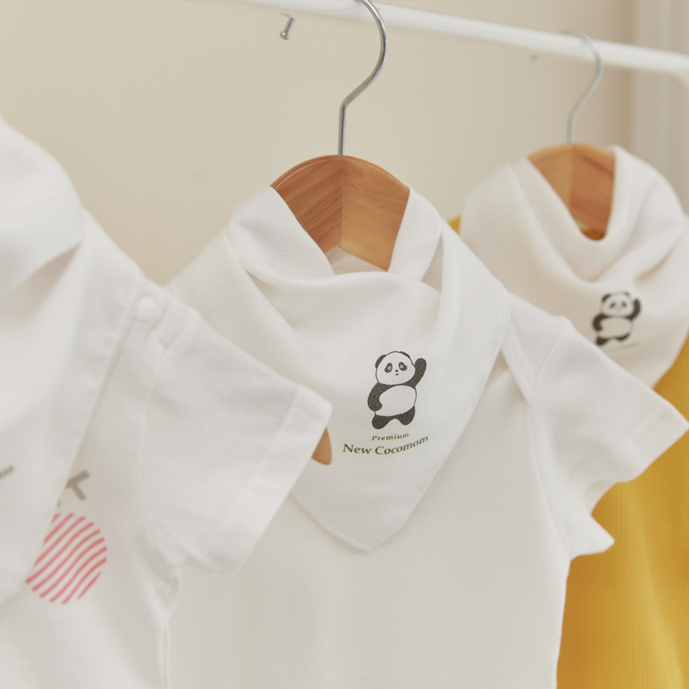 뉴코코맘 1+1 오가닉 밤부손수건 아기 신생아 무형광 손수건