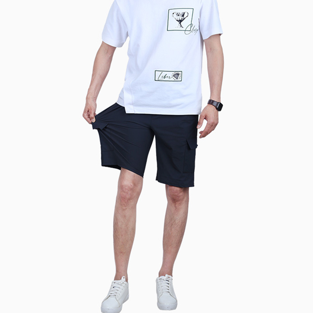냉바지 아이스 남성 여름용 등산 운동 냉장고 카고 반바지 - 상세 이미지 5