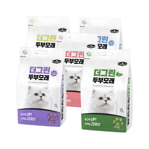 테비토퍼 두부두부 오리지널 일반입자 6봉 고양이 두부 모래 - 상세 이미지 3