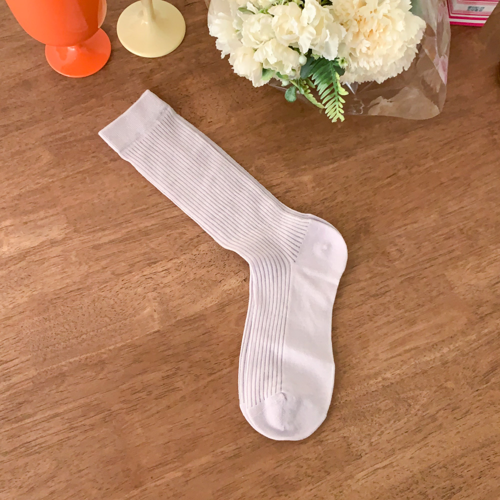 [봄신상/발레코어룩] 베이직 파스텔 쫀쫀 골지 가을 긴목 삭스 양말 6color 상세 이미지 32